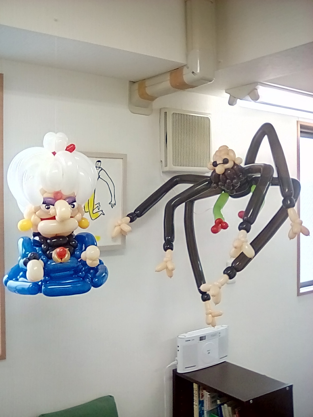 湯婆婆(ゆばーばー)と釜爺(かまじい)<千と千尋の神隠し>:1:バルーンアート.jpg